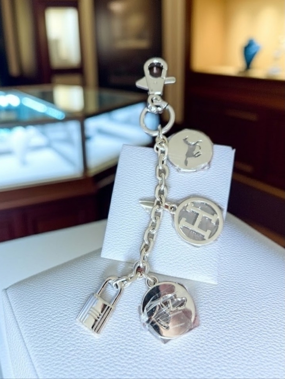 Hermes Silver Charm Chain 6.5" - Picture 4 of 4